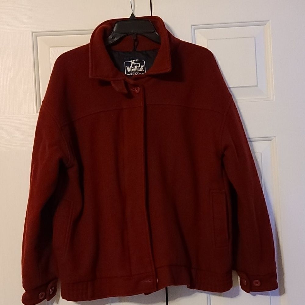 Vintage Woolrich Woman Wool maroon jacket